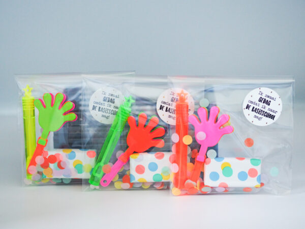 Een kant-en-klare traktatie om afscheid te nemen van de kinderopvang, peuterspeelzaal, BSO of school