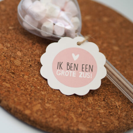 Sticker / sluitsticker Ik ben een grote zus.